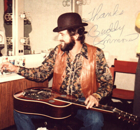 Buddy backstage at the Opry in 82